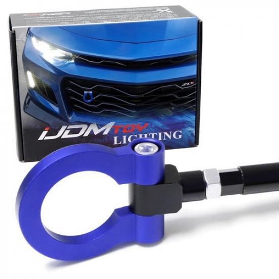 Blue Track Racing Style Aluminum Tow Hook Ring For 2016-up 6th Gen Chevy Camaro