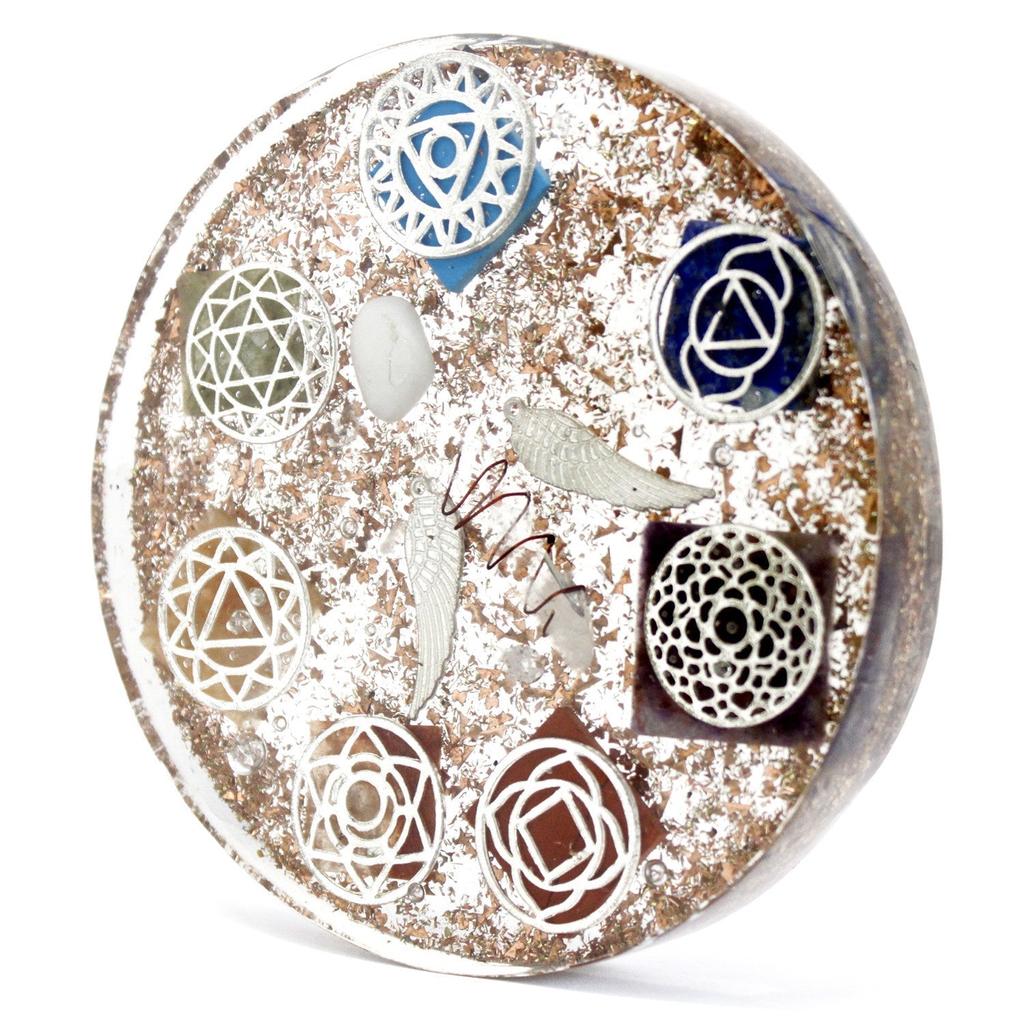Orgonite Dome Paperweight - Angel Chakra