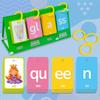 81pcs CVC Word Flip Charts Desktop Chart Card Set Interactive Spelling Game, Word Building Cards, Educational Spelling Toy, Literacy Learning Card