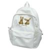 Schoolbag schoolbag junior high school girl Korean ins niche rabbit printing high value high capacity junior high school backpack