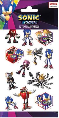 Laikini Nuplaunami Tatuiruotės Ežiukas Sonic Žaidimas Pasaka Licencija Gimtadienis 12 Vnt.