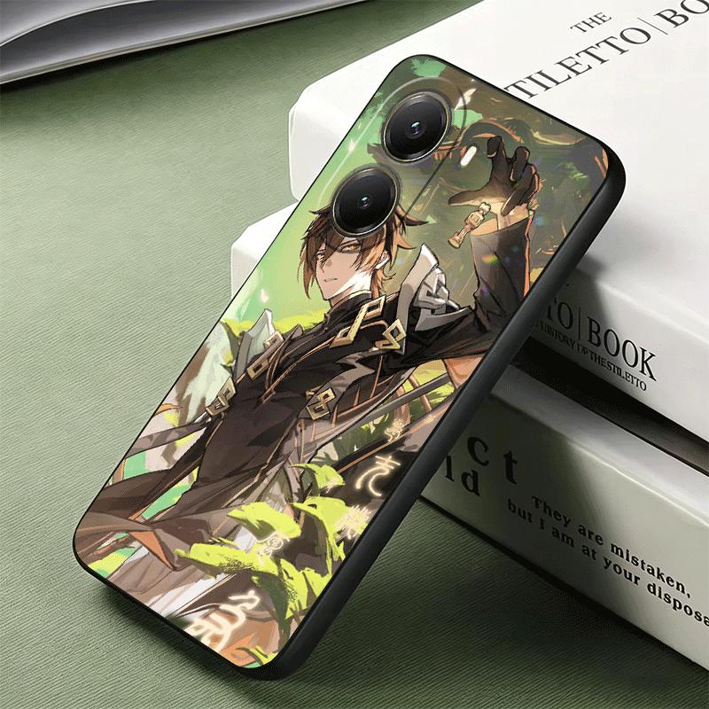 Genshin Impact Zhongli Soft Phone Case for Xiaomi Poco X5 X6 X7 X8 Pro Max X3 F7 F8 Ultra M8 M7 M6 M5 Redmi 15 15C 14C 13C 12C X