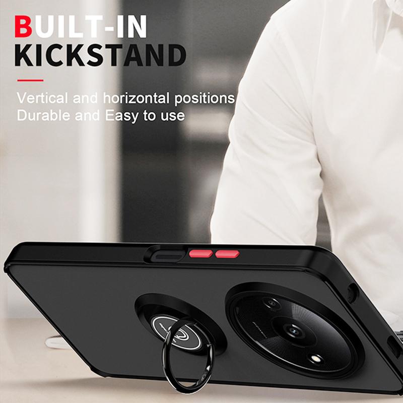 Funda For Xiaomi 14 Ultra 14T Pro Matte Car Magnetic Cover For Xiaomi 14T 12T 11T 10T Pro 11 12 13 Lite Ring Phone Holder Cases