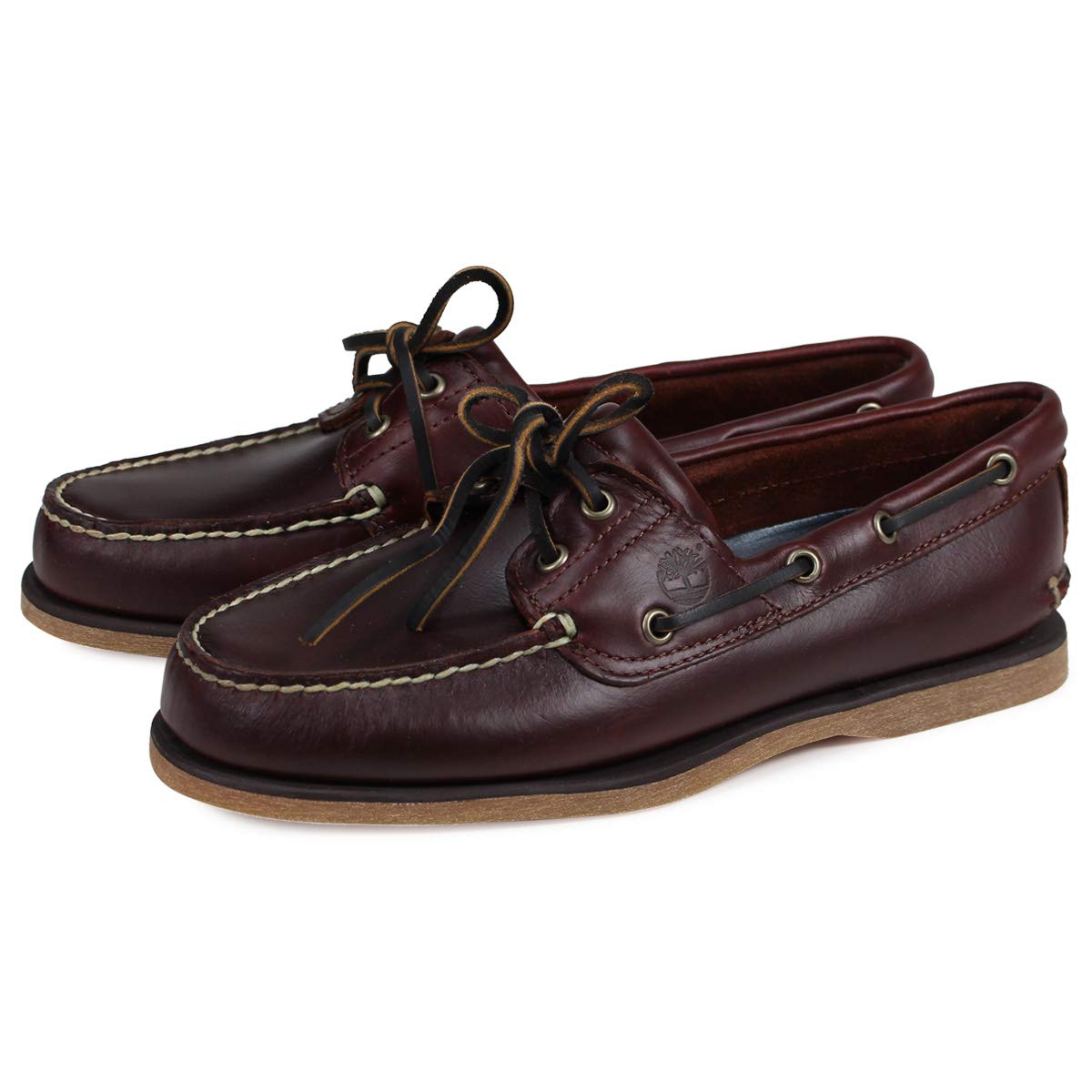 

Timberland EK Boat Shoes US Size 2-Eye 25077, Brown, 9-27.0