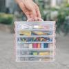 Transparent Watercolor Stationery Organizer Multi Layer Detachable Storage Case  Art Supplies
