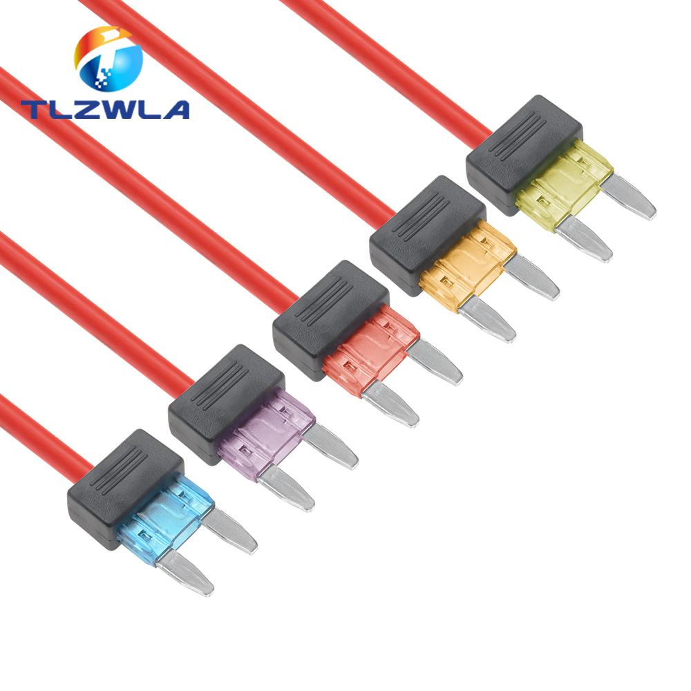 12V 3A 5A 10A 15A 20A Car Fuse Holder Add-a-circuit TAP Adapter Mini ATM APM Blade MINI Simple Safety Device Fuse Holders1