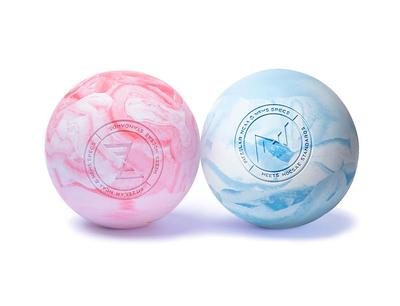 FITZELAR 2pcs Massage Lacrosse Myofascial SGS Deep Tissue Massage for Back and Trigger Point Muscle Muscle Pain Yoga Ball for Feet Balls, Release,