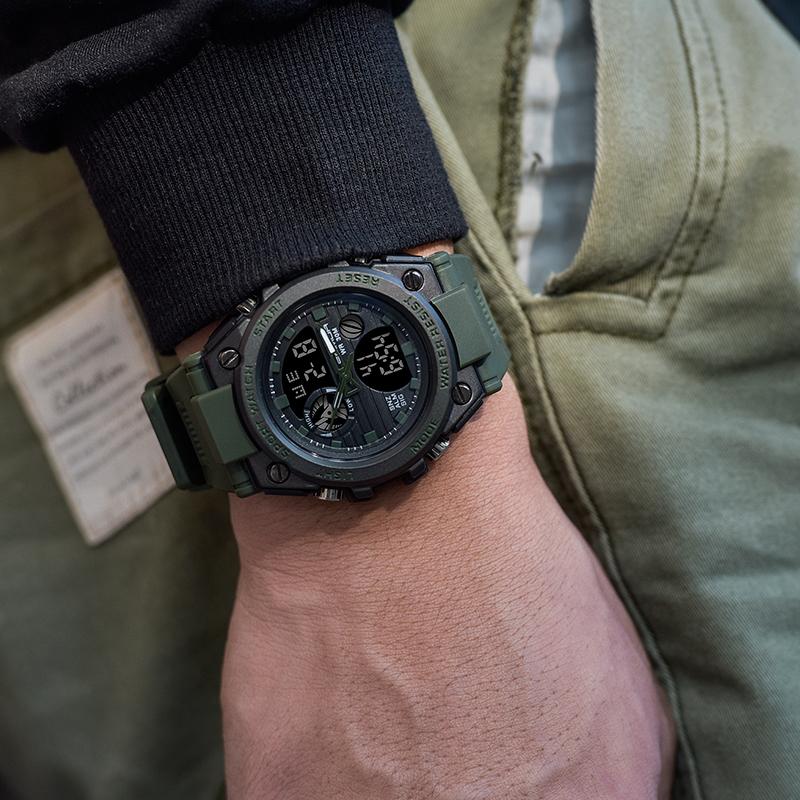 G Style Men Digital Watch Military Sports Watches Dual Display Waterproof Electronic Wristwatch Relogio Masculino 739
