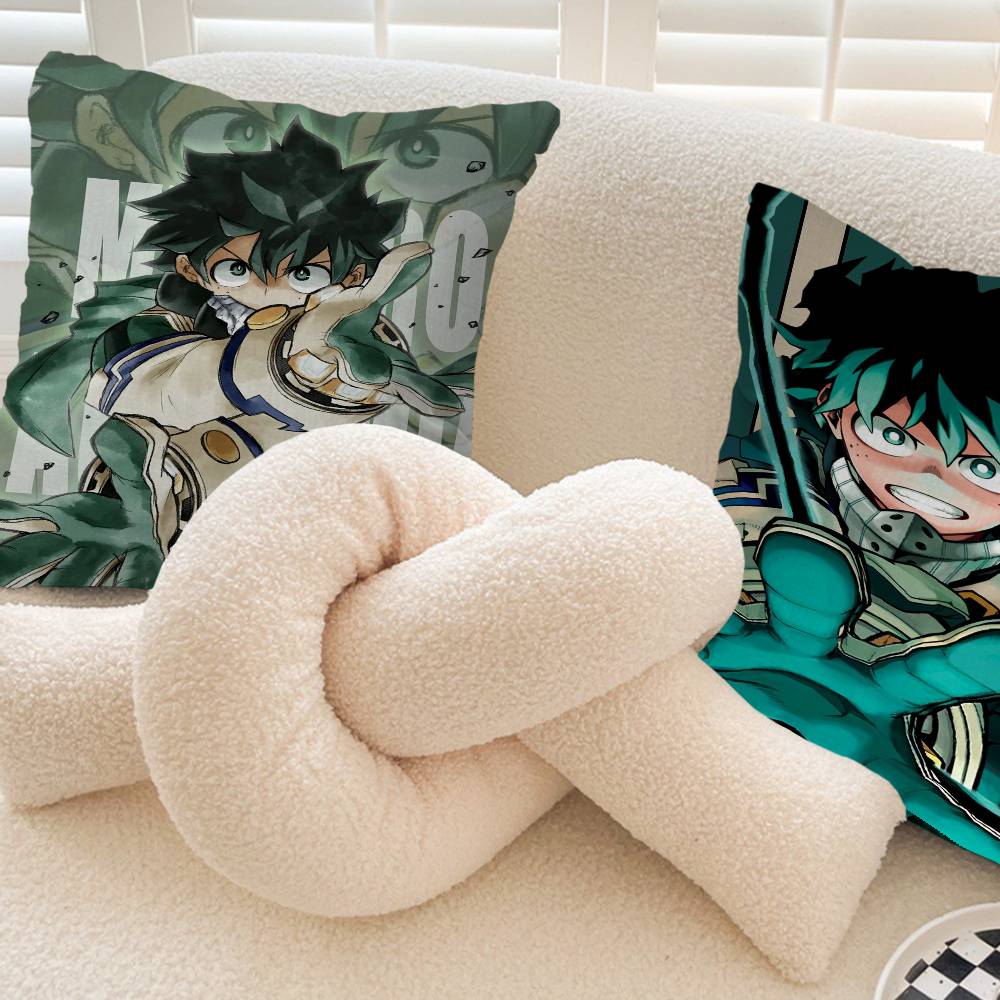 My Hero A-Academia Deku Cushion Cover Pillow Cover Decor Pillowcase Printed Cushion Case for Couch