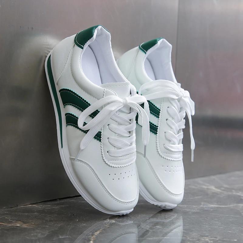 Damen Designer Sneaker Runde Spitze Tiefer Ausschnitt Leichte Sneaker Vielseitig Atmungsaktiv Kreuzschnürung Lässige Sneaker De Mujer