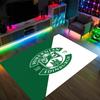 Hibernian FC Design Crystal Velvet Carpet Cozy Non?Slip Printed Rug For Bedroom Living Room Entrance