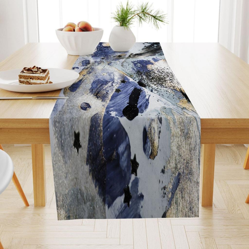 Marble Linen Table Flag Coffee Table Dining Table Decoration Tablecloth Thermal Insulation Non-Slip Dining Table Cloth Cover