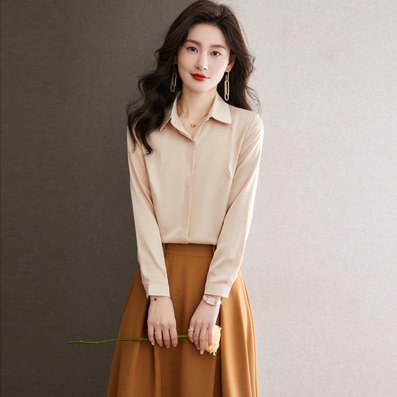 

2025 Spring Bestseller Long Sleeve Shirt M грязно-белый