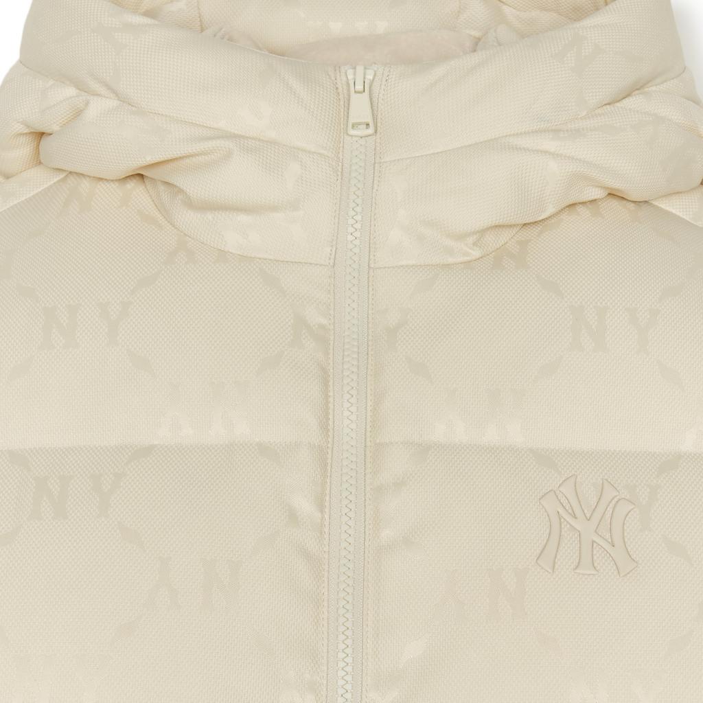 New MLB New York Yankees Down Jacket Unisex Dark Cream 3ADJM1246-50CRD