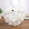 1 Stück Party DIY Dekorationen Herzform Simulation Rosenblüten Schmuckkästchen Ringbox Hochzeit Eheschmuck Ringkissen Kissen