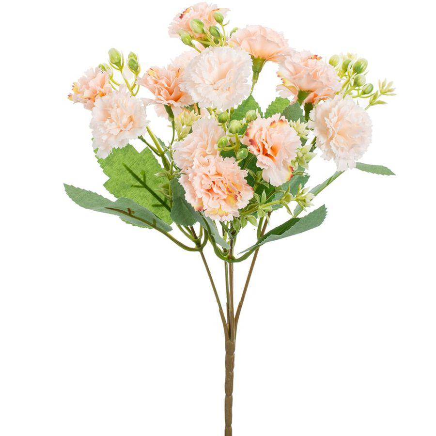 Artificial Flower Silk Carnation Outdoor Festival Wedding Bride Bouquet Festival Home Vase TableDIY Gift Box Clipping Decoration