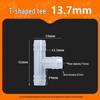 High-Temp Resistant Plastic Hose T-Connector, Quick Connect Fish Tank Accessory, PP Material