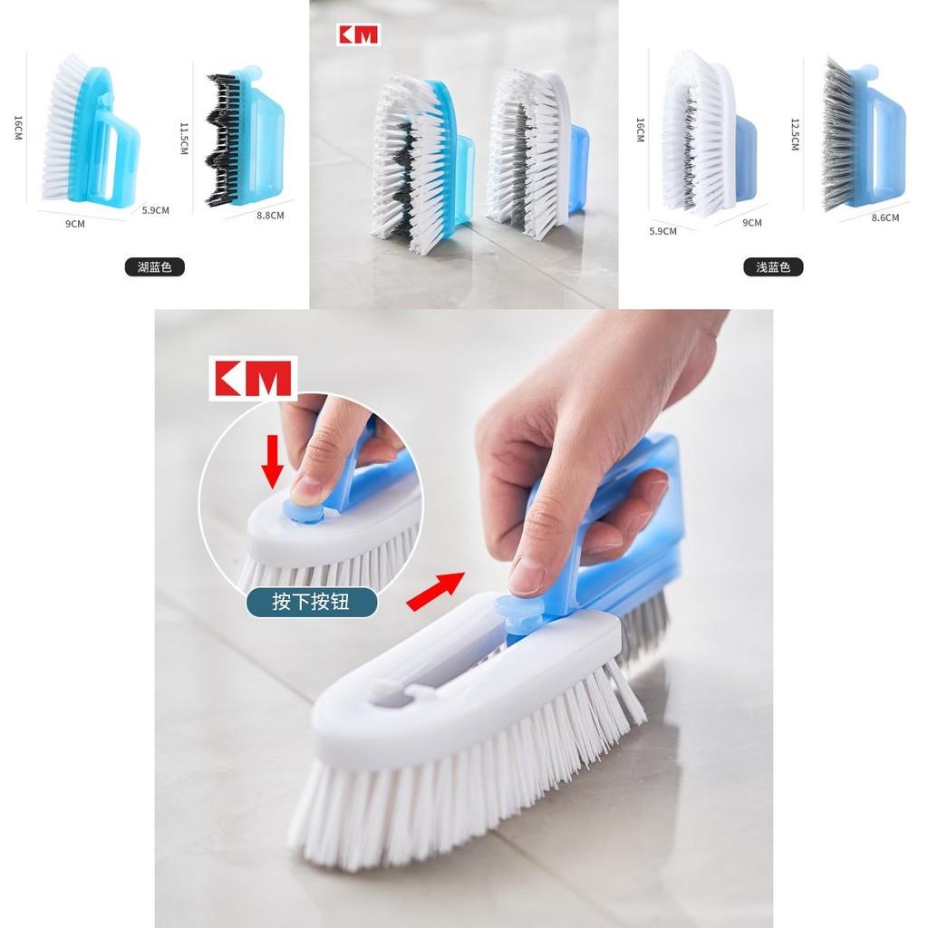 Plastic Floor Multifunctional Brush For Bathroom Tile Grout Cleaning And Drain Scrub
