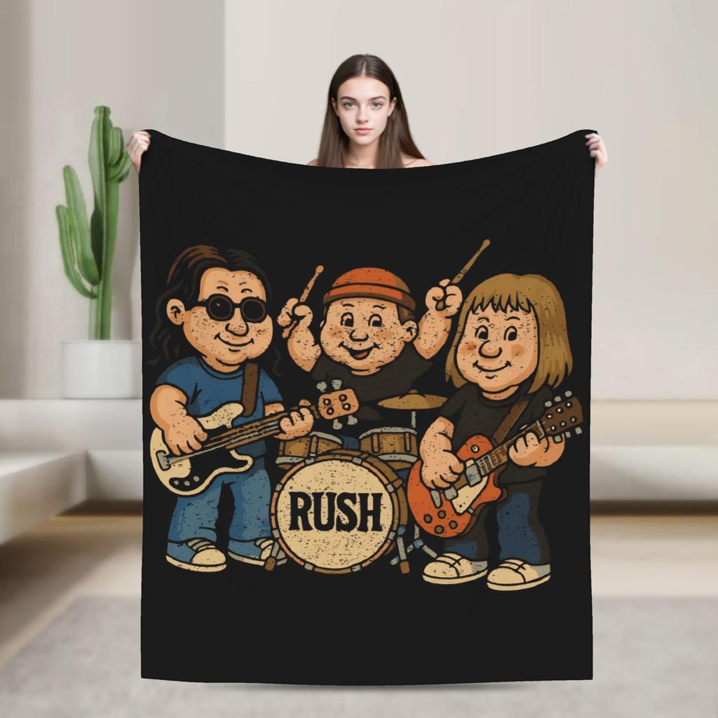 Moving Pictures Rush Anniversario Tour della Band Coperta di Flanella Invernale Calda Biancheria da Letto Coperte Copriletto per Soggiorno Copri Letto Copridivano