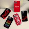 C-COCA Logo C-COLA TPU Siliconen Hoesje Voor IPhone 11 12 13 14 15 16 17 Pro Max Schokbestendig Transparante Achterkant