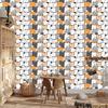 Cheerful kittens wallpaper for living room and bedroom 50x1000