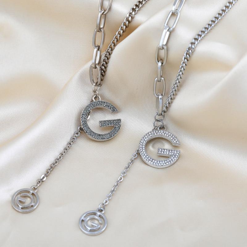 And Trendy Chic Gold Plated Letter Necklace For Women Ideal For Winter And Fall Fashion With Style Unique