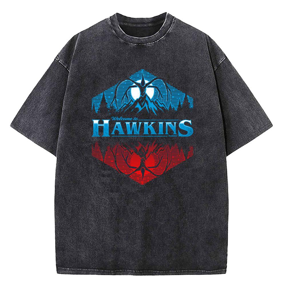 Quality Cotton Acid T Shirt American TV Series Stranger Vintage Washed Movie T-shirt ELEVEN 11 for Men Women