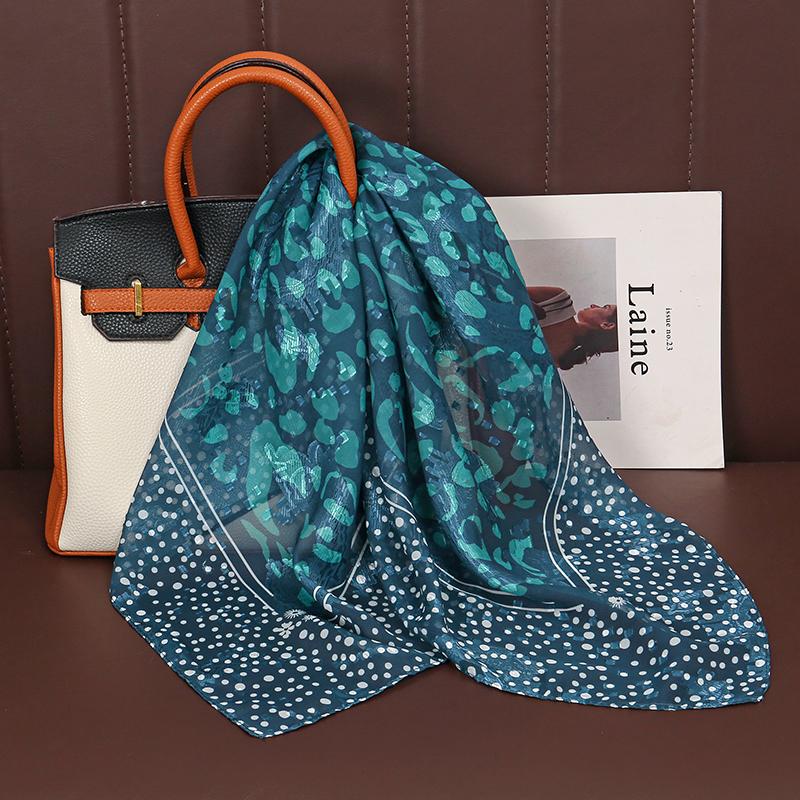 

New Luxury Design Square Silk Scarf Women 70*70cm Bandana Soft Hair Band Wrap Hijab Neckerchief Hairband Headband Foulard 70x70cm