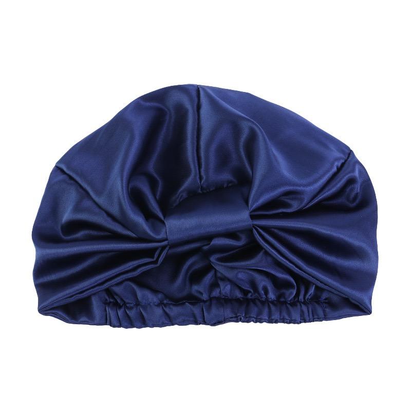 Price Double Layer Cute Style Silk Ladies Hair Turban Custom Bonnets Silk logo 100% Mulberry Silk Bonnet