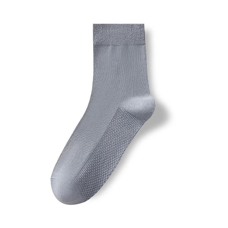 Men's Pure Cotton Socks for Spring and Autumn, Anti-odor and Sweat-absorbing, Short Socks, Medium Socks, All-season, Antibacterial and Casual Cotton