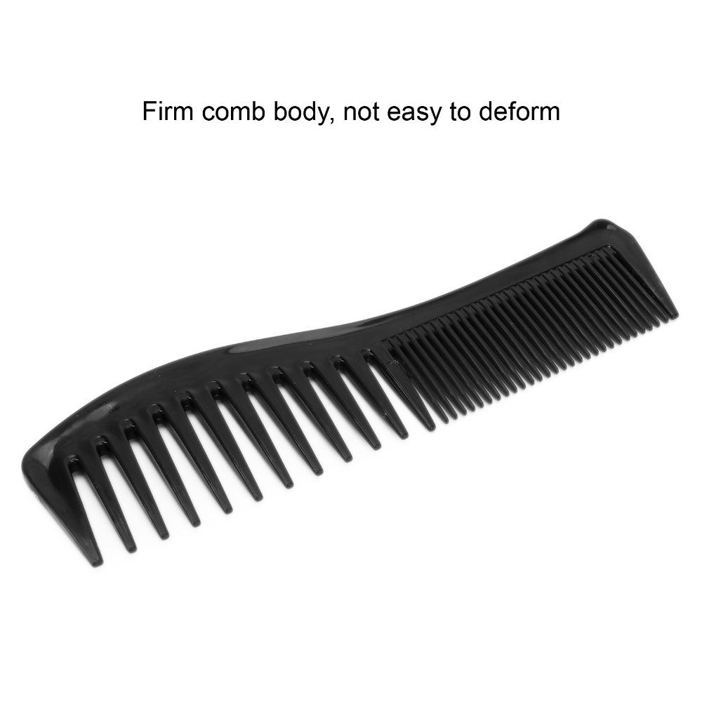 4PCS Double Sided Detangling Hair Comb Black Fine Tooth Hairdressing Tool  For Wet Curly Hair