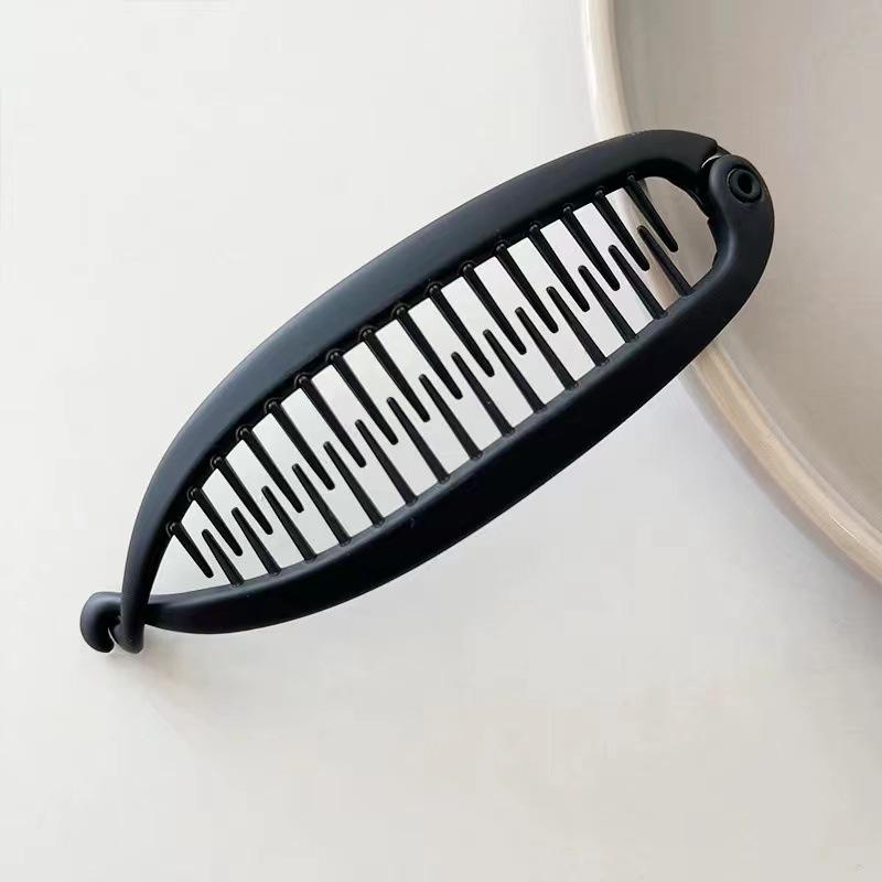 Japanese & Korean Fishtail Banana Clip - Vertical Updo Hair Accessory for Thick Hair
