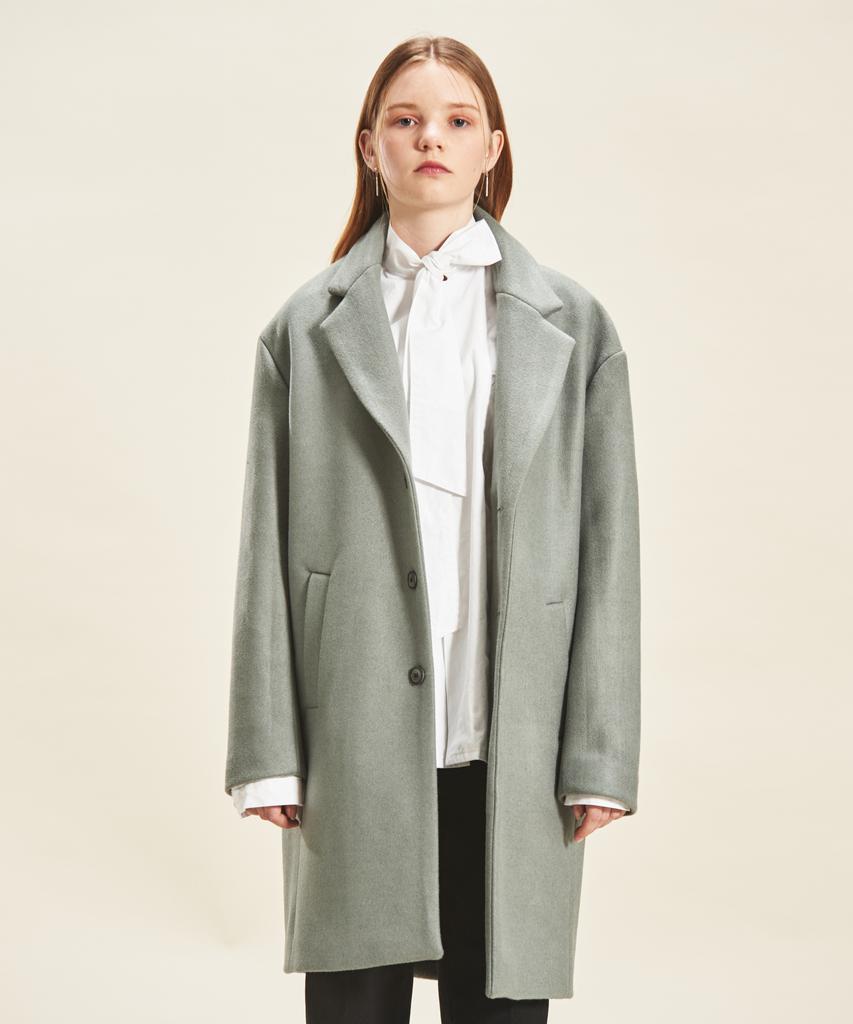 Trip Le Sens Thinsulate 3 Button Wool Coat Khaki