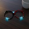 2 Pieces Luminous Heart Connection Bracelets Friend Gift Glow in the Dark Butterfly Bracelet