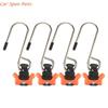 Y4UA Heavy Load Support Hanging Hooks For Airline Tracks, 4pcs Set For Efficient Motorhomes Truck Tie Down Transport Storage