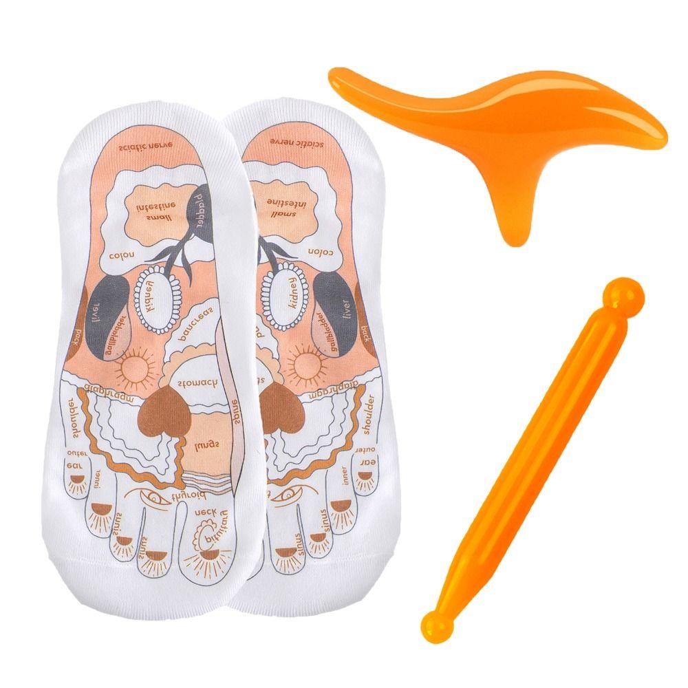 Acupoint Triangle Massager Reflexology Socks Massage Stick Acupuncture Reflexology Socks