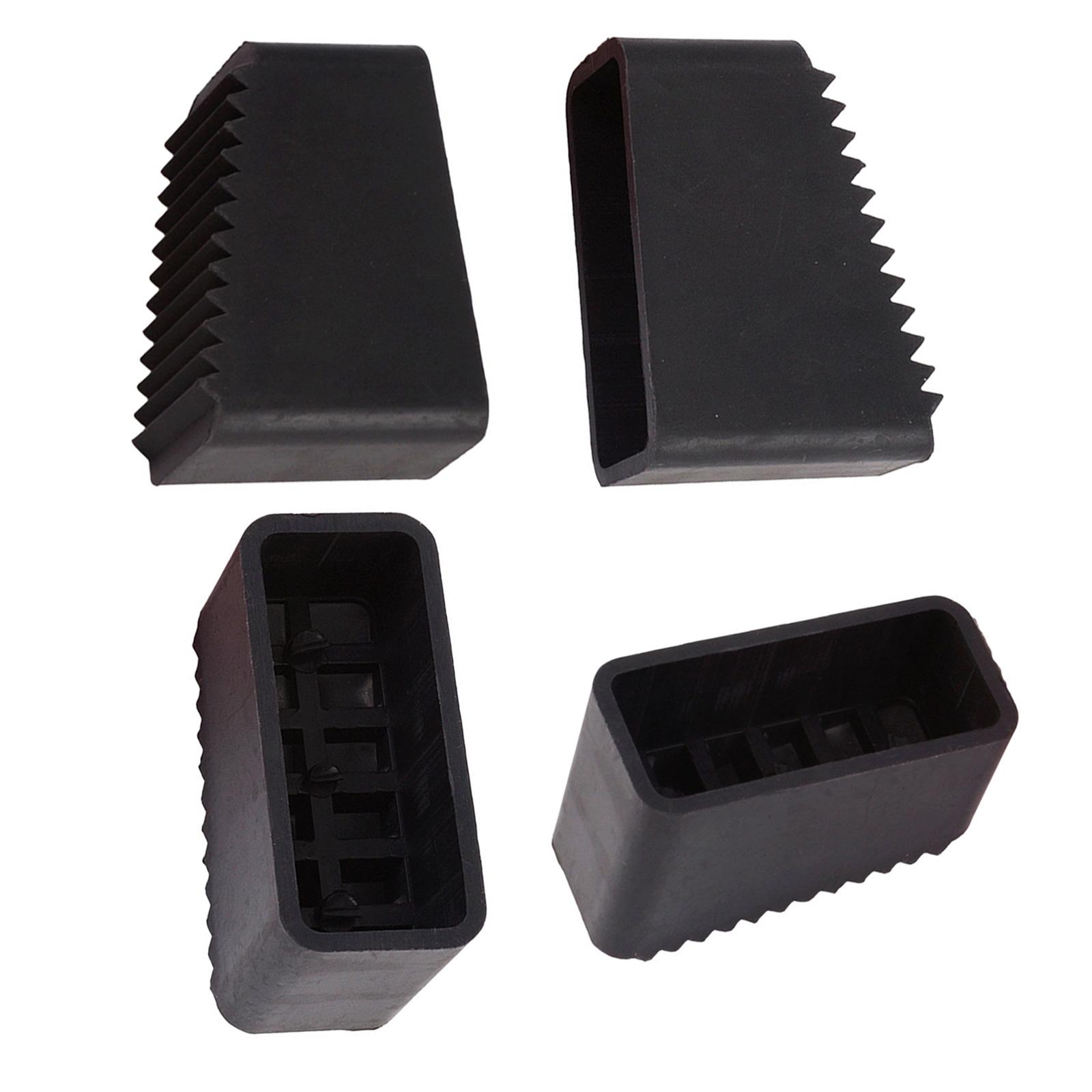 

4Pcs Rubber Step Ladder Feet Cover Ladder Leg Cover Ladder Pads Rubber Foot Pad Foot Protector Replacement Accessories чорний