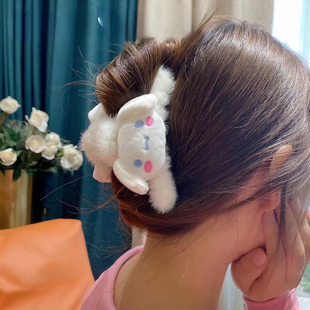 Sanrio Cinnamoroll Hair Claw Clips Women Girls Faux Fur Hair Accessories
