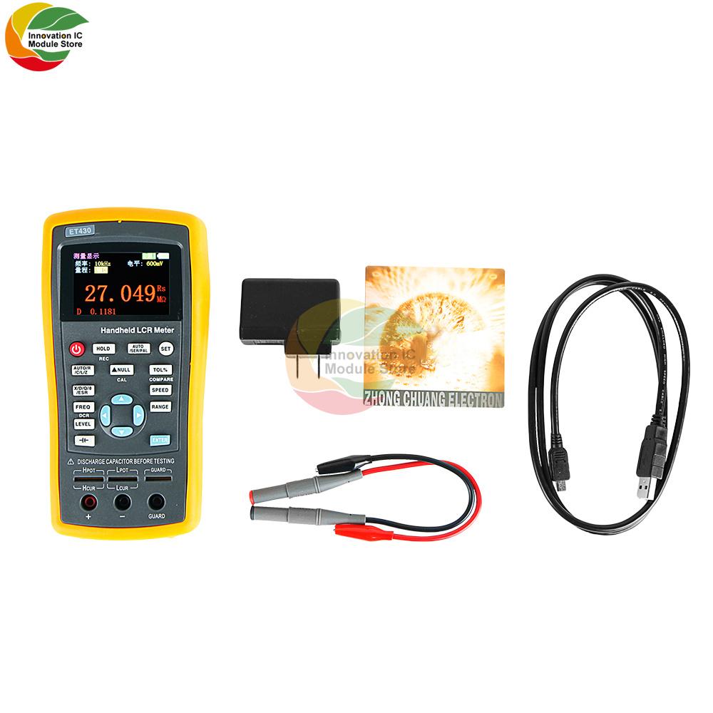 ET430 ET431 ET432 ET433 Multifunction Handheld LCR Digital Bridge Meter High Precision Capacitance Inductance Resistance Meter