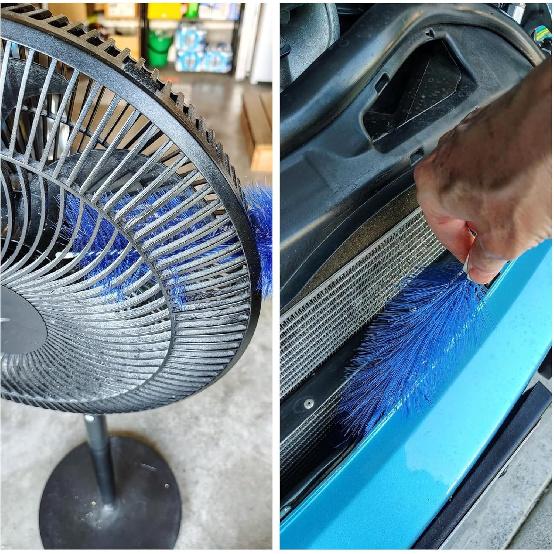 2 Pcs Zylphion Fan Cleaning Brush, Bendable Fan Cleaner Flexible Small Space Crevice Cleaning Tool Duster For Box Fan, Floor Fan, Stand Up Fan, Air