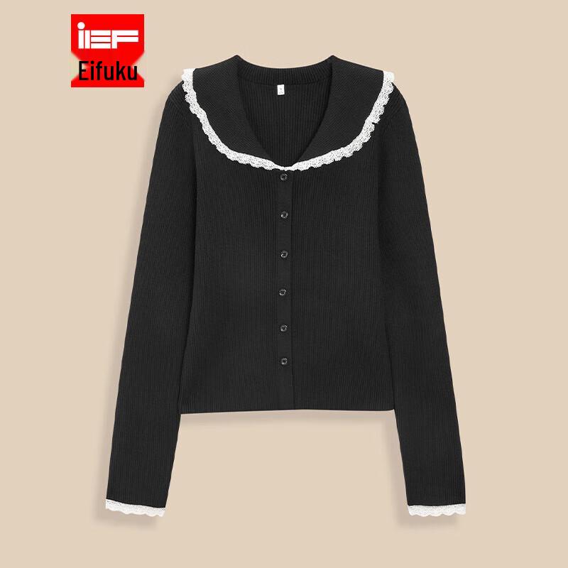 

Женский вязаный свитер IEF большого размера во французском стиле S