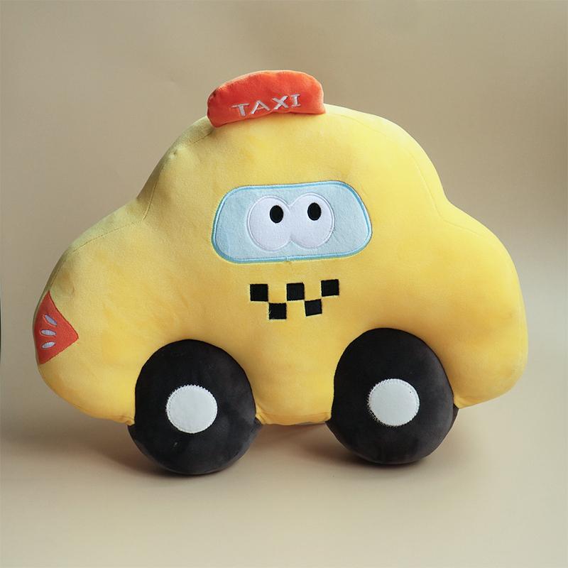 45cm Cartoon Süßes Auto Plüschkissen Weich Gefüllt Taxi Polizei Eiscreme Auto Plüschtiere Kawaii Heimdeko Für Mädchen Jungen Zimmer