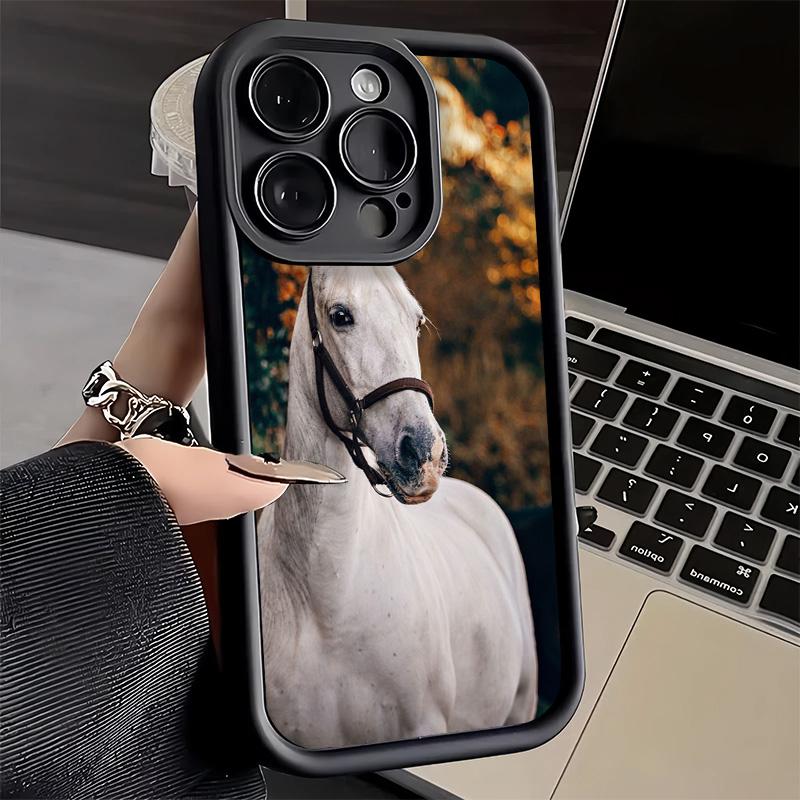 Phone Case for iPhone 17 Air 16E 15 16 Pro Max Ferghana Horse Animal Cover 14 Plus 13 12 Mini Soft Shell Silicone Fundas