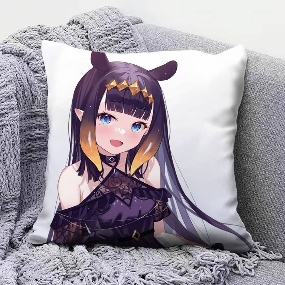 Ninomae Ina Hololive VTuber  Pillow Covers Home Sofa Cushion Covers and Aecorative Custom