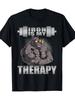 Rhino Power Lift Unisex T-Shirt - Comfortable Pure Cotton, Crew Neck, Geometric Print, Casual and Stylish, Short Sleeves - Suitable for All Seasons