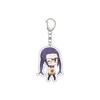 55MM Anime Laid-Back Camp Keychain Shima Rin/Inuyama Aoi/Ena Saitou  Key Chain Acrylic Model Plate Christmas Gifts