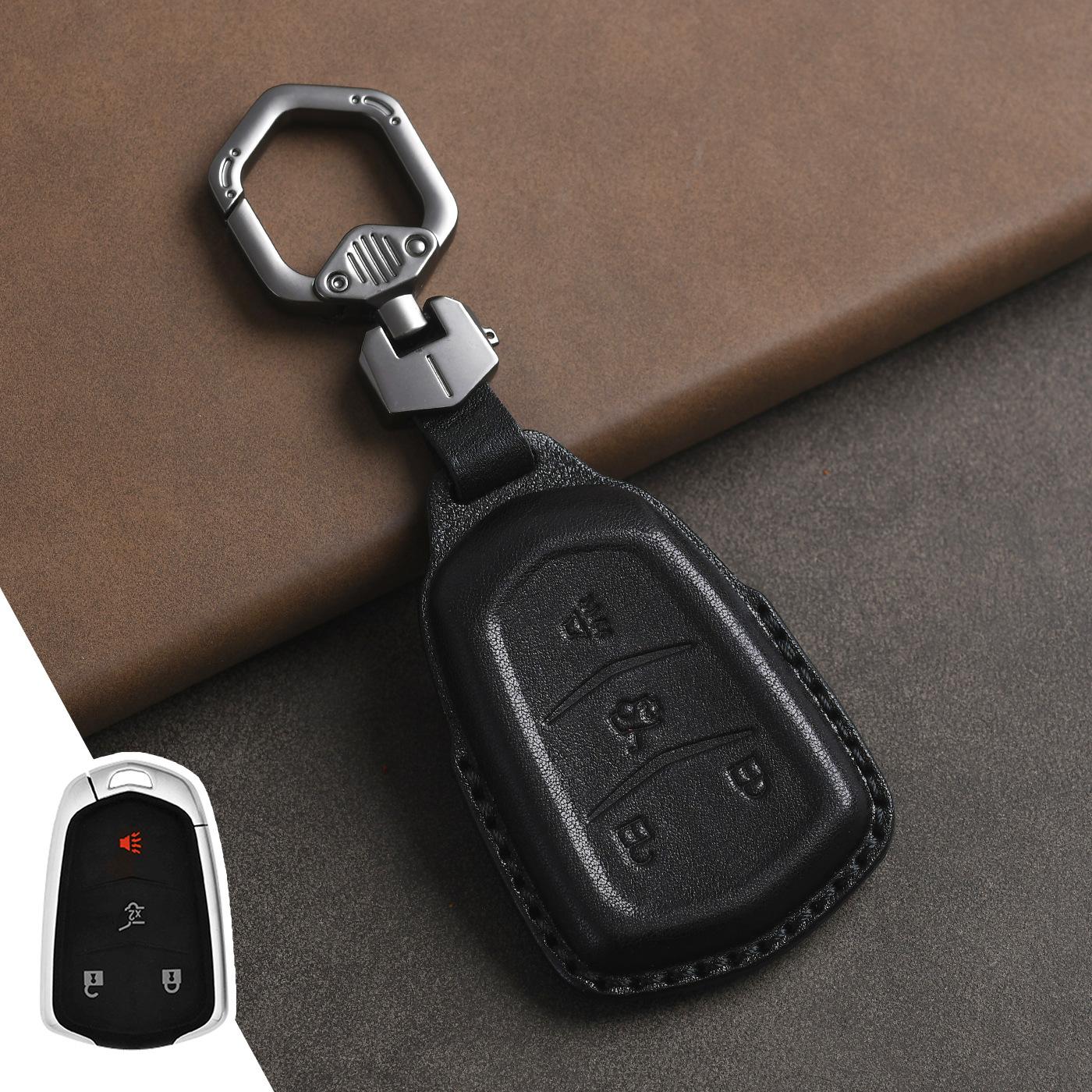 For Cadillac Key Set XT5 CT5 XT4 XTS ATSL CT6 CT4 Car Leather Case