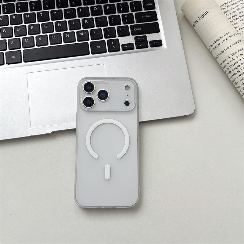 Ice Mist Magnetic Frosted Case for iPhone 17 Pro Max - Semi-transparent, Skin-feel, Hard PC Protective Cover
