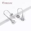 Trendy French Trumpet Earring Hooks Accessories Rhodium/18K Gold Plated Pearl Ear Wire Mounting DIY Pearls Earring Findings