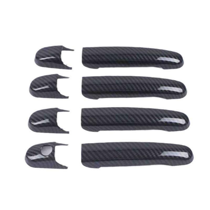 Carbon Fiber Pattern Exterior Door Handle Cover for 1995-2010 Volkswagen Sharan